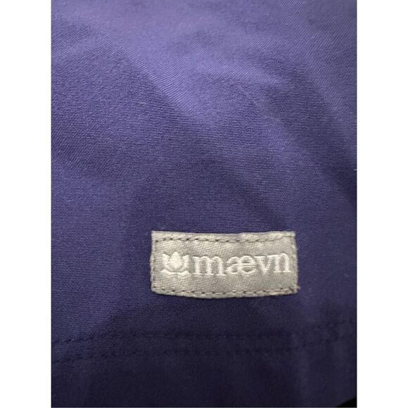 Maevn Women's Active V-Neck Pocket Scrub Top Purple XXL 2XL - Picture 5 of 5